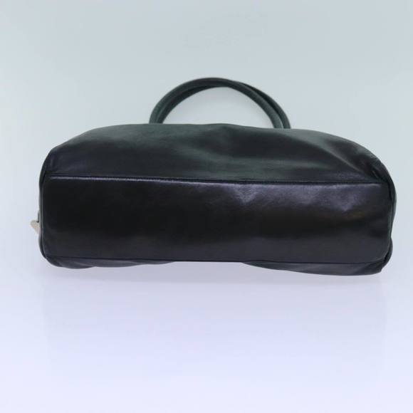PRADA Tote Bag Leather Black Auth bs13666 - Picture 5 of 16